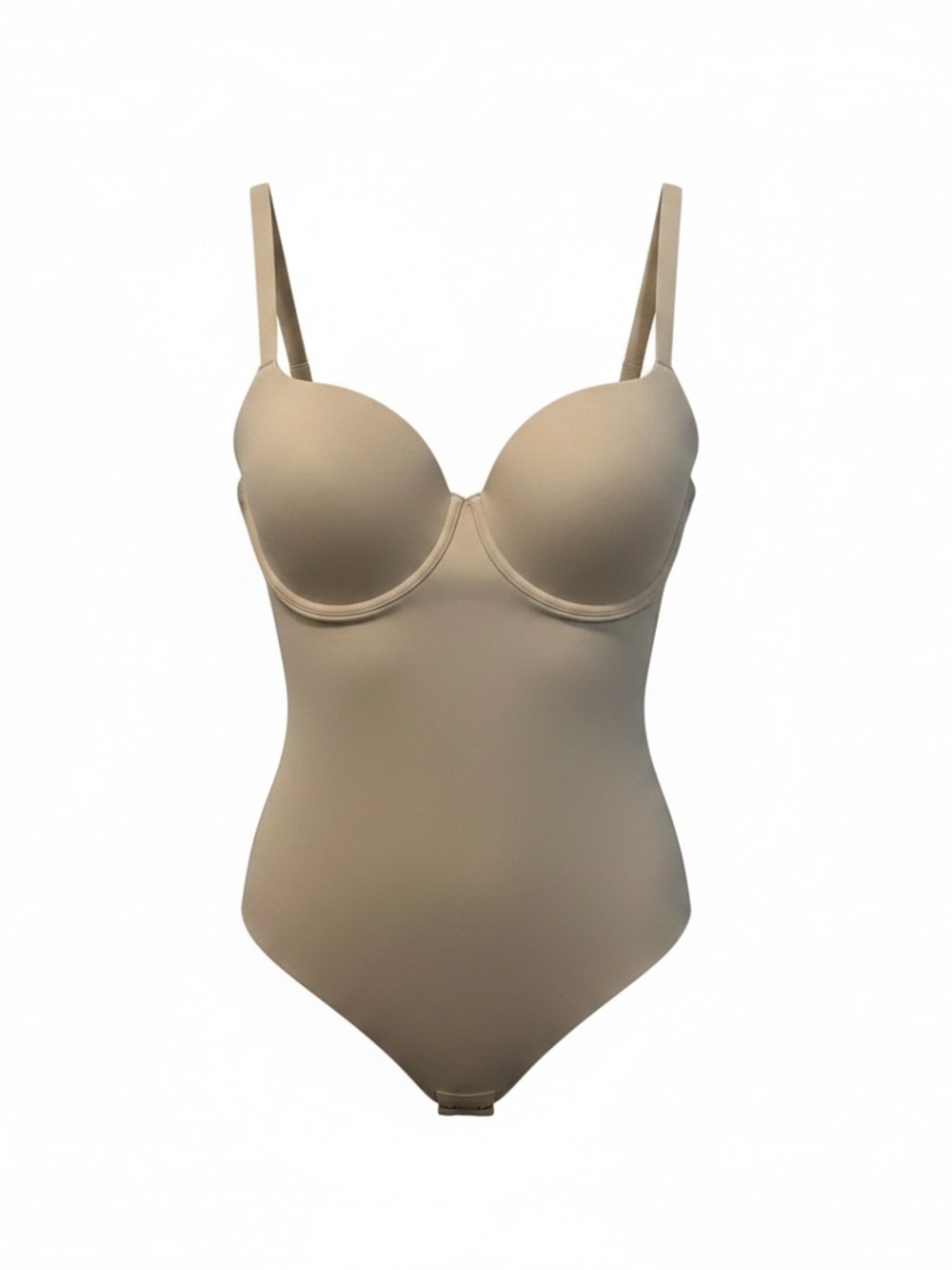 FeelinGirl Tummy Control Seamless Convertible Underwire Bodysuit Tan SZ 3X NWT